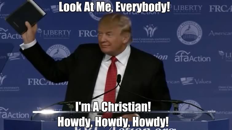 Donald Trump is NOT a&nbsp;Christian